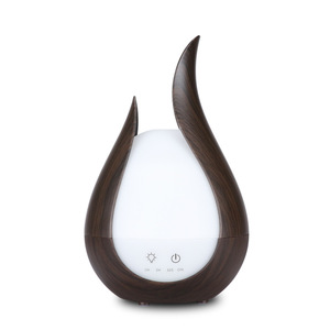 Humidificador de aire ultrasónico de 200ml, difusor de aceites esenciales de aromaterapia, grano de madera de mármol nórdico para el hogar con lámpara de noche - Product Image 4
