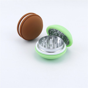 Exquisite Aluminum Alloy Herb Grinder 60mm 2 Layer Design Metal Tobacco Grinder Custom Candy-color macaron Smoking Grinders - Product Image 2