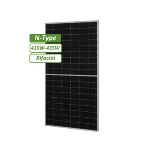 ألواح شمسية فوتوضوئية ثنائية الوجه من النوع N من Sunpal بقدرة 410-435 وات وهي ألواح شمسية أحادية البلورات ومتوفرة بسعر المصنع