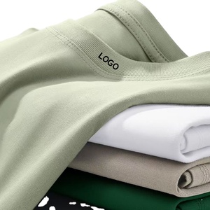 T-shirts en coton 220 g/m² personnalisés pour hommes, coupe ample, col rond, imprimés, motif uni, t-shirts à col rond pour garçons - Product Image 1