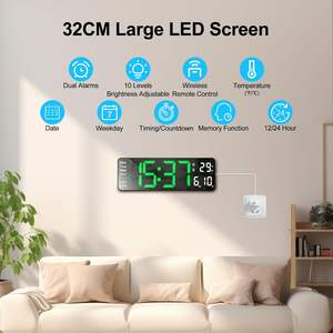 Relojes Digitales LED de Pared con Pantalla Grande, Modernos y Multifuncionales, para Decoración del Hogar, Sala de Estar u Oficina, Venta al Por Mayor - Product Image 2