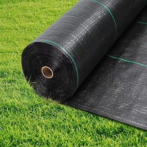 Tissu de suppression des mauvaises herbes, couverture du sol pour vignoble, tapis tissé en PP durable, couleur noire, pour la croissance des plantes, protection du sol, <span class=keywords><strong>blocage</strong></span> des mauvaises herbes - Product Image 3