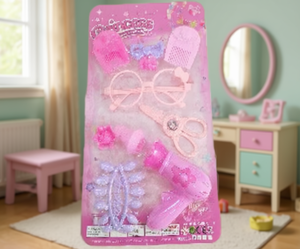 Set per acconciature rosa per ragazze con accessori e strumenti per divertirsi durante il gioco - Product Image 2