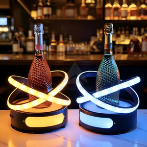 แท่นโชว์ขวดอะคริลิค <span class=keywords><strong>DOM</strong></span> <span class=keywords><strong>P</strong></span> พร้อมไฟ LED สำหรับเสิร์ฟไวน์ในบาร์วีไอพี - Product Image 6