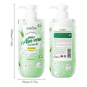 <span class=keywords><strong>Gel</strong></span> de Ducha Refrescante de <span class=keywords><strong>Aloe</strong></span> <span class=keywords><strong>Vera</strong></span> y Menta 520ml, Jabón Corporal con Efecto Hielo, Limpieza Profunda, Hidratante y Calmante - Product Image 5
