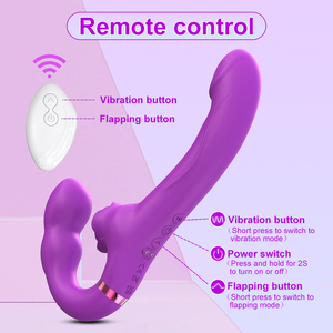 Vendita calda telecomando femminile masturbazione doppio Dildo vibratore G Spot clitoride stimolazione adulto vibratore giocattoli sessuali per donna - Product Image 6