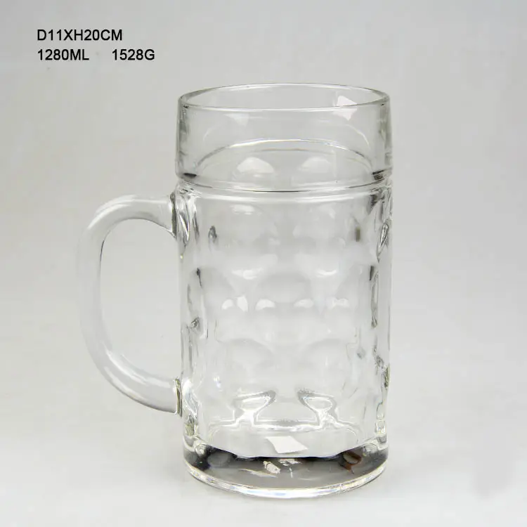 แก้วเบียร์แก้วช็อตขนาด1000มล.,แก้วชานมกาแฟนำกลับมาใช้ใหม่ได้ทำจากแก้วใสติดผนังข้างเดียวขนาด1ลิตร