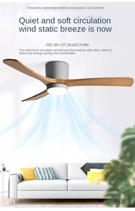 3 lưỡi tiết kiệm năng lượng AC DC 35W an toàn nhà thông minh RF điều khiển từ xa quạt trần với đèn LED - Product Image 4