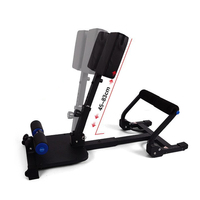 Wavar Chaise romaine, banc d'hyperextension, machine d'extension, machine à squats Sissy, réglable en hauteur, pour le bas du dos et les fessiers, pliable et stable, usage domestique