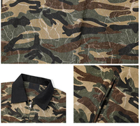Veste de travail personnalisée pour homme en toile épaisse délavée style vintage, respirante, avec fermeture éclair, style champêtre, col montant délavé, streetwear, logo OEM