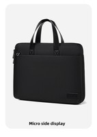 Nouvelle sacoche pour ordinateur portable imperméable 15,6 pouces, sacoche d'affaires en polyester légère pour le bureau et les voyages