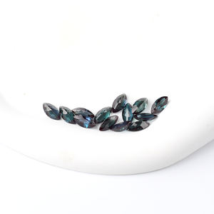 การเปลี่ยนแปลงสีธรรมชาติอัญมณีอเล็กซานดราตรีตขนาดตัดที่กําหนดเองรูปร่างขายส่งคุณภาพสูง Marquise แกะสลักพื้นผิวอัญมณีอเล็กซานดรอ - Product Image 3