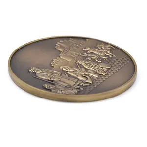 Customized Logo Designer Antique Bronze Plated Souvenir Pakistan Commemorative Coin