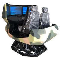 Simulateur de conduite automobile et de camion à 6 degrés de liberté pour la formation en auto-école, fabriqué en plastique et en acier durables