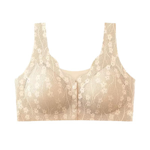 Soutien-gorge sans couture à boucle avant pour femmes d'âge <span class=keywords><strong>moyen</strong></span> et âgées, fin, grande taille - Product Image 5