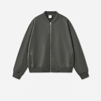Jaket Pria ALCLEVER Resleting Kerah Bulat Sweatshirt Dengan Saku Samping Unisex Mantel Tebal Siap Pakai Grosir