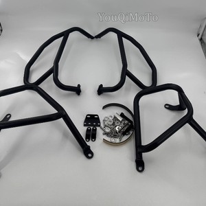 Per <span class=keywords><strong>Honda</strong></span> NC750X 21-26: Barre Paramotore Superiori/Inferiori in Acciaio al Carbonio con Paraurti Modificato e Protezione Serbatoio Carburante - Product Image 1
