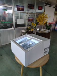 Hot Sale CAIGUAN Commercial Ice Cream & Gelato Display Freezer with Color Steel Plate Direct <b>Cooling</b> <b>System</b> for Supermarkets - Product Image 3