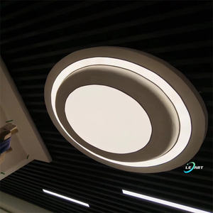 Décoration de <span class=keywords><strong>plafond</strong></span> en PVC 3D moderne pour la maison intelligente, bureau, intérieur, télécommande, éclairage LED rond, <span class=keywords><strong>corniche</strong></span> - Product Image 3