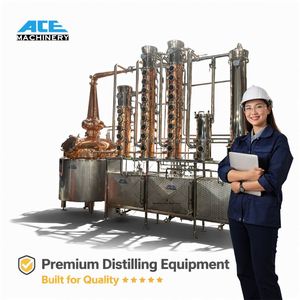 อุปกรณ์กลั่นสารเคมีอเนกประสงค์ Ace 3000L พร้อมคอลัมน์ทองแดง ตะกร้ากรองสแตนเลส และระบบ CIP - Product Image 5