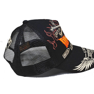 Nouvelle Casquette de Motard Tendance avec Imprimé Crâne, Motif Léopard Vintage, Patch Oxford, Style <span class=keywords><strong>Chopper</strong></span>, Casquette Papa Brodé 100% Coton et Maille - Product Image 2