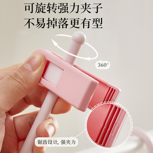 Custom Kids Plastic Rectangle Pant Clips Adjustable Hanger Patent for Baby Clothes Storage Organizer Blue Pink Color <b>Hook</b> Type - Product Image 3