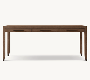 लक्जरी आधुनिक फैंसी इनडोर फर्नीचर ठोस लकड़ी लेखन डेस्क उच्च गुणवत्ता ओक कार्यालय डेस्क - Product Image 5