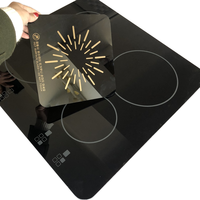 Plaque de cuisson à induction en céramique trempée 4 brûleurs pour cuisine et usage extérieur Taille personnalisée