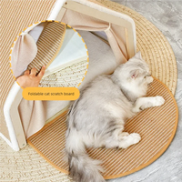 Tente en bois semi-fermée confortable à double usage toutes saisons Villa Lit durable pour animaux de compagnie sans chutes Maison pour chat Meubles pour chat
