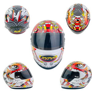 Casco de juguete personalizable no eléctrico, modelo locomotora, colgante de motocicleta, coche, muñeca, <span class=keywords><strong>Venom</strong></span>, oso pequeño fijo, mini casco - Product Image 4