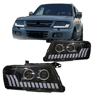 ไฟหน้า LED สำหรับรถยนต์มิตซูบิชิ ปาเจโร่ V73 พร้อมไฟเลี้ยวแบบไดนามิก DRL เลนส์โปรเจคเตอร์สำหรับ V75/V77 ไฟหน้ารถยนต์ สภาพใหม่ - Product Image 1