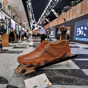 Mocassins décontractés pour hommes chaussures de mariage respirantes à semelles souples robe formelle en cuir PU grande taille sans lacet polyvalent pour le travail EVA - Product Image 3