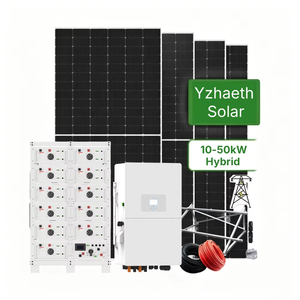 Sistema Solar Híbrido Todo en Uno con Baterías de Iones de Litio de 50kw, Sistema de Paneles Solares Comerciales de 10kw para Energía Fuera de la Red - Product Image 1