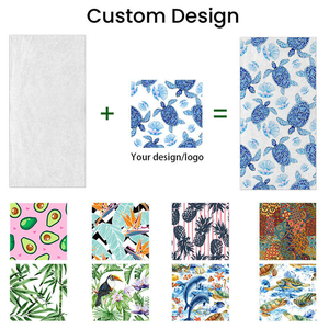 Serviette de plage en microfibre recyclée surdimensionnée, anti-sable, séchage rapide, avec logo personnalisé, imprimée, pour voyage, piscine, cadeau - Product Image 3
