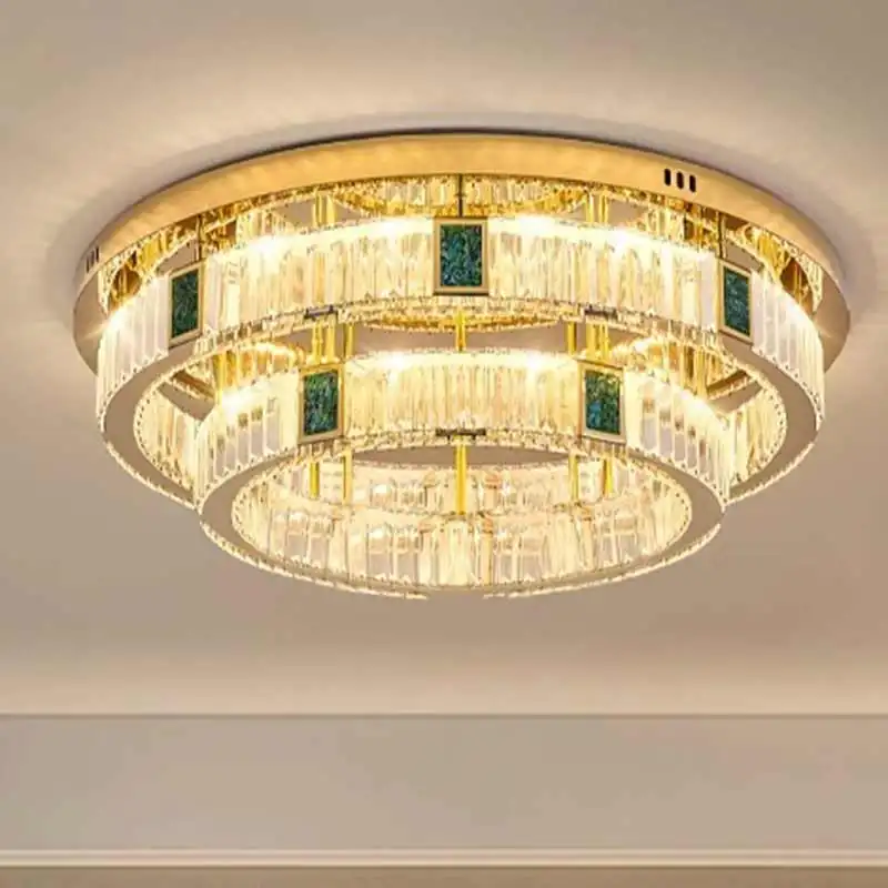 Постмодернистский свет роскошный Crysta LEDl потолочный светильник для гостиной