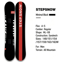 Snowboard tout-terrain pour hommes adultes - Construction en fibre de verre, bois et ABS, design freestyle pour les sports d'hiver en plein air