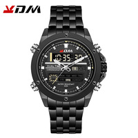 Digitale Quarz-LED-Uhr Kademan Top-Marke Herren Dual-Display Luxus Sportuhr mit Alarm