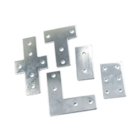 Plaque de connexion d'angle en acier au carbone Tuojian en gros à 2/4/6/8/12 trous pour profilés en aluminium des séries 2020, 3030, 4040, 5050