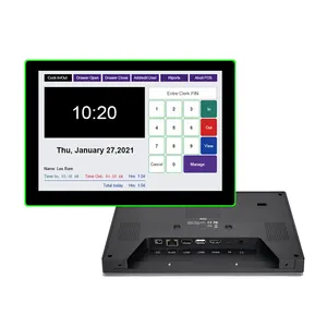 LED Scheduled Meeting Tablet 10.1-Inch Capacitive Touch Screen RK3566 9.0 NFC POE BT IC Android Wall Mounted Meeting Tablet