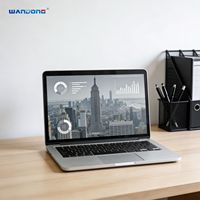 Ordinateur portable ultra-fin Wandong OEM 15,6 pouces, AMD, 16 Go de DDR4, 512 Go de SSD, écran FHD IPS, longue durée de vie de la batterie, Windows 10 Pro anglais, métal