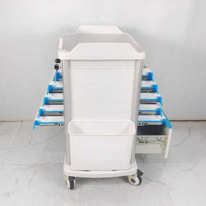 EM-ET111 Ziekenhuis Multifunctionele Nood <span class=keywords><strong>Trolley</strong></span> Kar Medicatie Anesthesie <span class=keywords><strong>Trolley</strong></span> <span class=keywords><strong>Trolley</strong></span> Met Wielen - Product Image 6