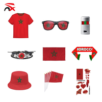 Vente en gros de haute qualité, compétitions sportives à grande échelle, écharpe en jersey avec drapeau marocain pour cadeau
