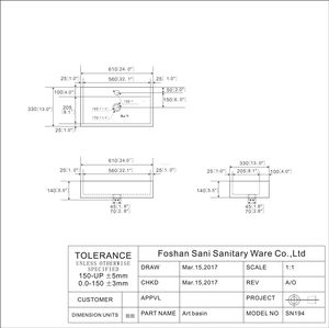 Lavabo Rectangular Moderno de Cerámica para Baño, Autolimpiante, Esmalte Blanco, Ecológico, Fácil de Limpiar, Certificado CUPC 5 - Product Image 6