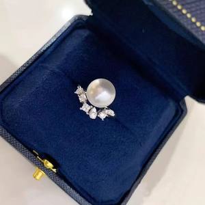 ที่ใส่เครื่องประดับเงิน 10659DIY ตัวเรือนเงินแท้ S925 สำหรับใส่แหวนเปล่า แหวนลูกปัดหลายเม็ด ขนาด 5-6 มม. อุปกรณ์ทำเครื่องประดับมุก แหวนเพชร - Product Image 2