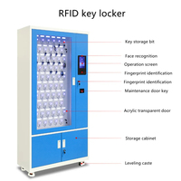 Baiwei Smart Key Locker Pantalla táctil de 7 "Controlador Android Aplicación móvil Liberación remota Rfid Smart Car Keys Locker Cabinet
