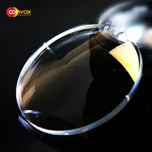 Eye lens company 1.56 uv400 gold coating hmc green coating plastic lens