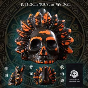 Silbato <span class=keywords><strong>Azteca</strong></span> de la Muerte, Decoraciones para Fiestas, Regalos de Halloween, Manualidades, Novedades para Fiestas, Muy Vendido - Product Image 1