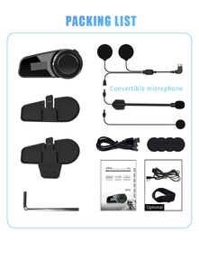 Maxto M2C 1000M Langstrecken-Intercom Bluetooth-Kopfhörer Motorradhelm-Headset mit <span class=keywords><strong>2</strong></span>-in-1-Mikrofon - Product Image 6