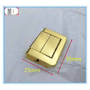 Serrure à caractères arrondis Guan Yan Wujin 35x25mm pour meubles et boîtes en bois QB-2005-1 - Product Image 2