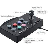 Nouveau classique PXN 0082 portable 8 voies USB jeu Arcade contrôleur Joystick bâton de combat pour PS3 P4 XBOXONE SWITCH